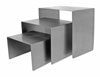 Raw Steel Riser Set of 3