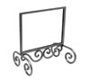 Counter Raw Steel Sign Holder - 5 1/2" x 7"