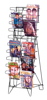 Magazine Rack - 20 Pocket, Black