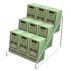 Magazine Rack - Closed Sides, Black