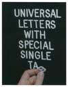 White Letter Set, 1/2"