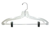 Suit Hangers - 12" Clear Heavyweight