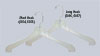 Coat Hanger 17" Clear Short Hook