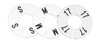 Size Dividers Round White/Black