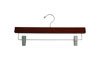 Matte Teak Wood Hangers for Pants/Skirts