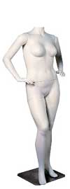 Headless Elizabeth Plus Size Mannequin - Hands on Hips