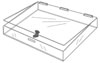 Acrylic Countertop Display Case - Flat