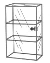 Acrylic Countertop Display Case - Tower 2 Shelf