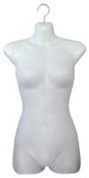 Heavyweight Female Torso Form with Swivel Hook-White
