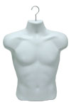 Heavyweight Men's T-Shirt Form with Swivel Hook-White
