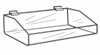 Acrylic Slatwall Bin - 16"W x 6"D x 4"H