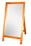 Wood Framed Shoe Mirror