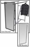 Framed Wall Mount Mirror - Garment Rack Mirror 
