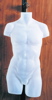 Half Round Mens Torso Form Frosted