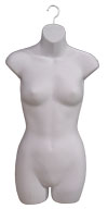 Half Round Ladies Torso Form White