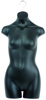 Half Round Girls Torso Form Black
