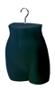 Half Round Hip Form Black