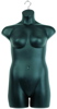 Half Round Plus Size Torso Form Black