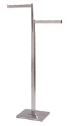 2 Way Rack - Single Post with 2 Straight Flag Arms