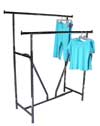 Garment Rack - Double Rail Rack with V Brace