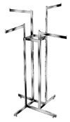 4 Way Rack - Rectangular with 4 Straight Flag Arms