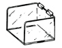 Flat Slatwall Display Bin