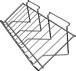 Slatwall Sloping Candy Shelf 24"W