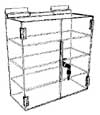 Acrylic Slatwall Display Case - 3-Shelf