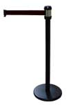 RENO Black Portable Stanchion