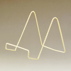 Twisted Brass Easel 4" High
