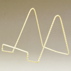 Twisted Brass Easel 6" High