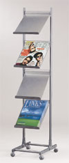 Magazine Rack - 4 Shelf 