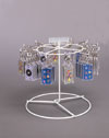 Twelve Peg Single Tier Spinning Rack