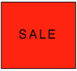 Red Sale Label Removable