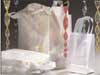 Natural Frosted Shopping Bags - 12"H