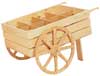 Natural Wood Flower Cart