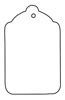 Unstrung Scalloped Blank Tag