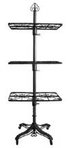 3 Shelf Raw Steel Floor Unit