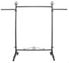 Rolling Rack - Raw Steel with Straight Arms