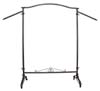 Rolling Raw Steel Rack with Waterfall Arms