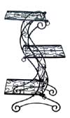 Raw Steel Three Tier Display Table
