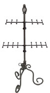 Raw Steel Countertop Necklace Display