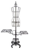 Combo Ladies Metal Torso Form with Base