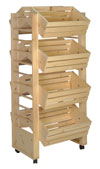 Crate Merchandiser, Double-Sided - Natural