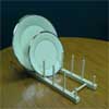 Unfinished Hardwood Dowel Rack, 5 Space