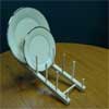 Unfinished Hardwood Dowel Rack, 5 Step
