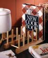 Finished Hardwood Dowel Rack, 5 Space