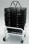Heavy Duty Mobile Shopping Basket Rack