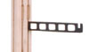 Straight Modern Bracket, 12" - Black