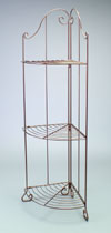 Ornate Corner Shelf Display - 3-Tier